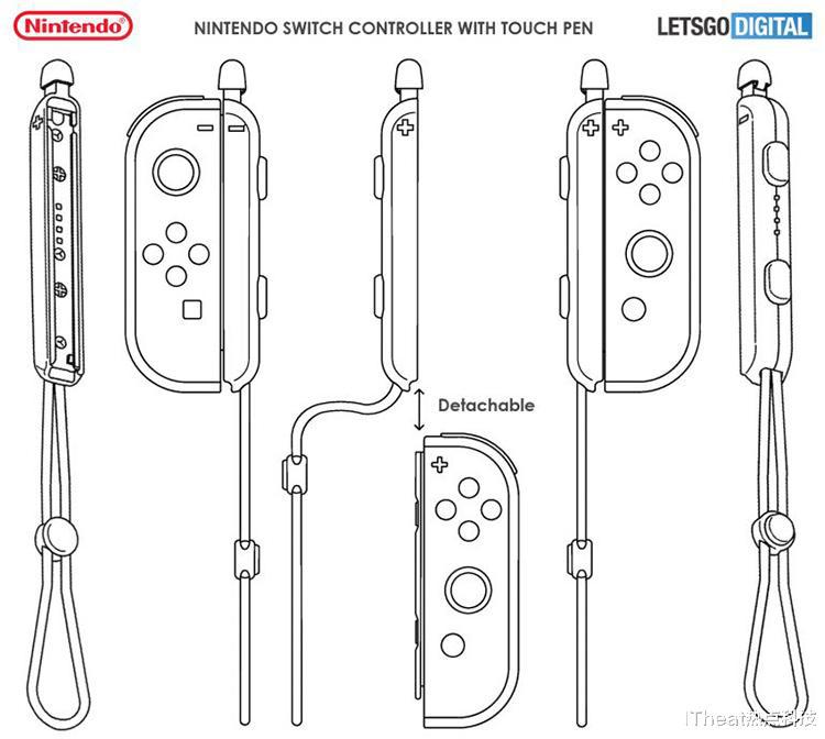 任天堂Switch触控笔新专利曝光 可连接Joy-Con手柄操作使用(2)