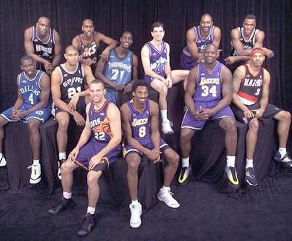 14年nba全明星球员合影 精心整理的历届NBA全明星球员合影(2)