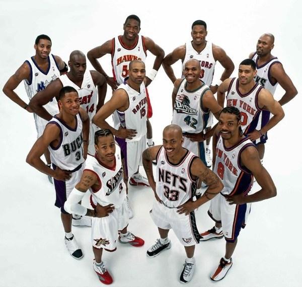 14年nba全明星球员合影 精心整理的历届NBA全明星球员合影(3)