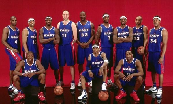14年nba全明星球员合影 精心整理的历届NBA全明星球员合影(11)