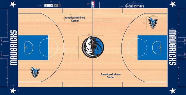 nba篮球场俯视图 NBA30队球场设计图对比(6)