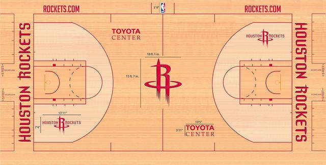 nba篮球场俯视图 NBA30队球场设计图对比(7)