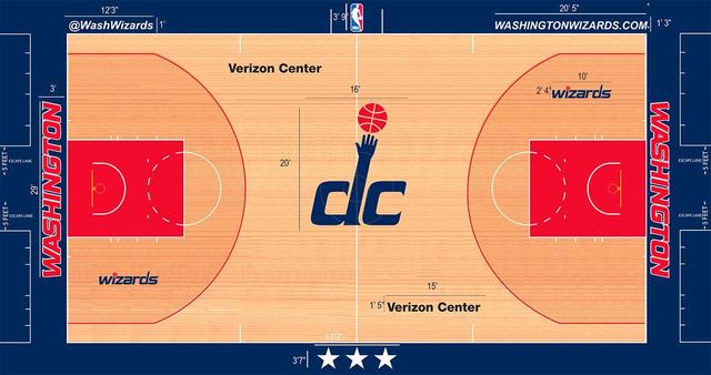 nba篮球场俯视图 NBA30队球场设计图对比(8)