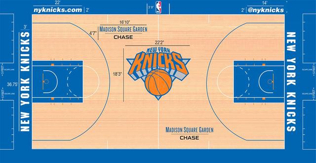 nba篮球场俯视图 NBA30队球场设计图对比(13)