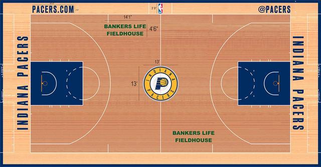 nba篮球场俯视图 NBA30队球场设计图对比(14)
