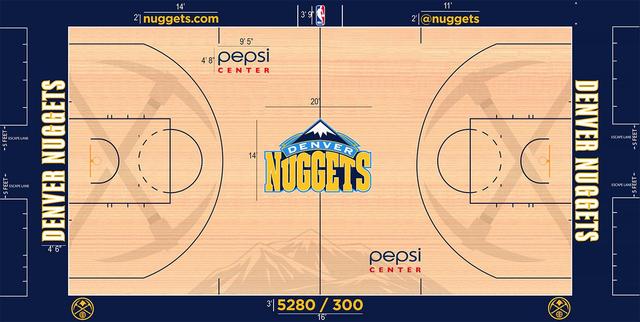 nba篮球场俯视图 NBA30队球场设计图对比(23)