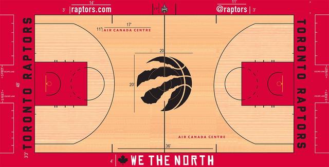 nba篮球场俯视图 NBA30队球场设计图对比(26)