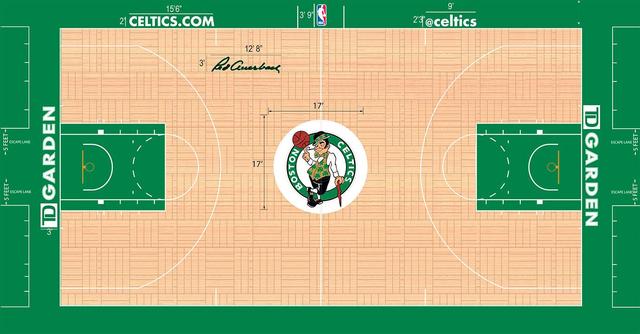 nba篮球场俯视图 NBA30队球场设计图对比(28)