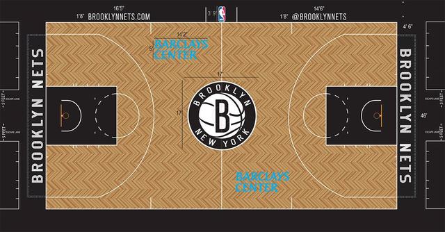 nba篮球场俯视图 NBA30队球场设计图对比(30)