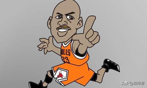 nba球星合照漫画 NBA球星珍藏版动漫图(7)