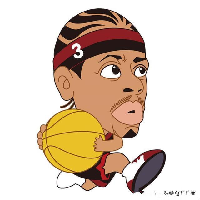 nba球星合照漫画 NBA球星珍藏版动漫图(12)