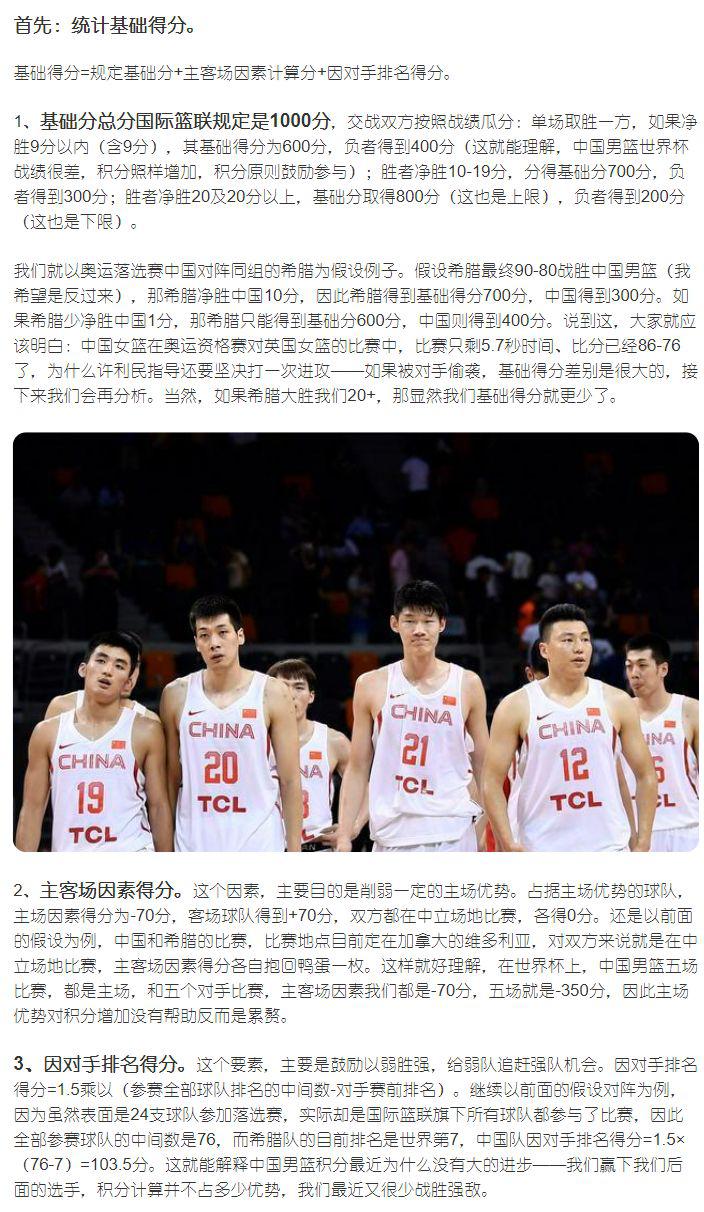 亚洲杯派一队亚运会二队？FIBA的积分排名当真那么重要吗？(5)