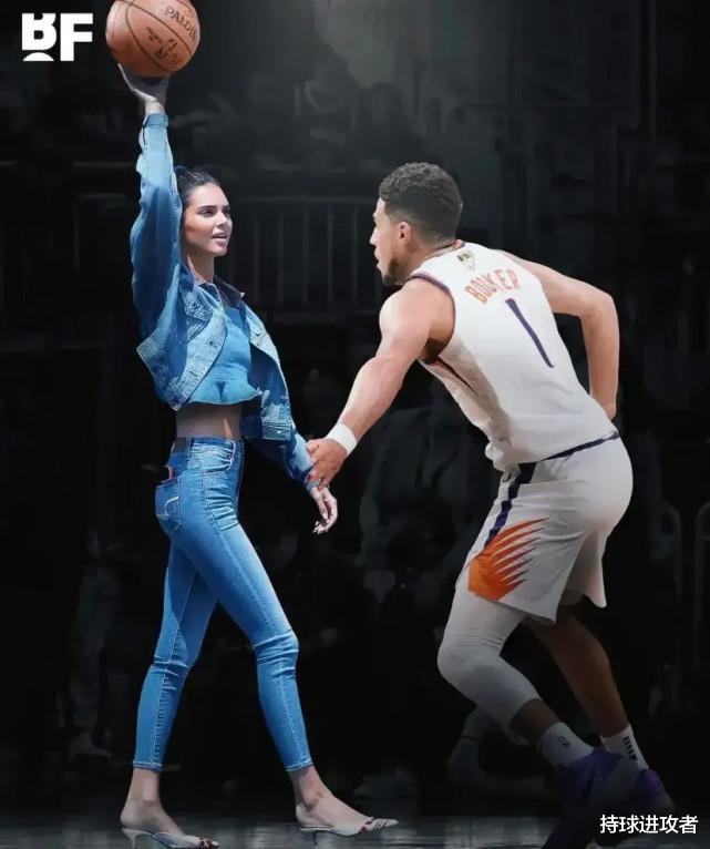 布克、詹娜金童玉女？NBA超级新星+维密嫩模，美媒晒2周年视频(11)