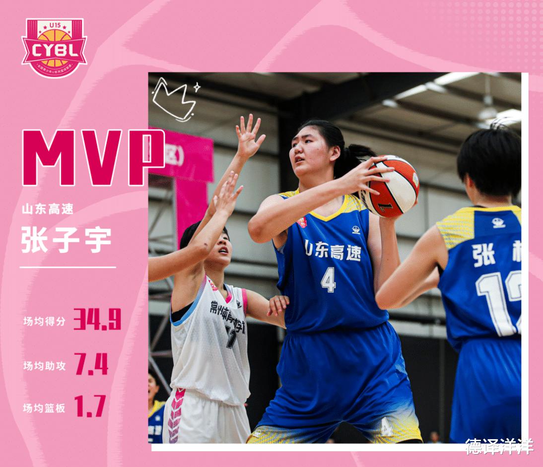 15岁就2米20！场均35分拿MVP，中国女篮未来核心！