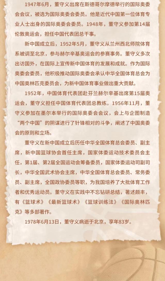 篮协致敬“中国篮球之父”董守义(3)