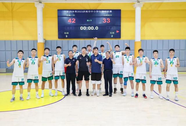 历城二中男篮获得2023年济南市中小学生篮球联赛冠军(1)