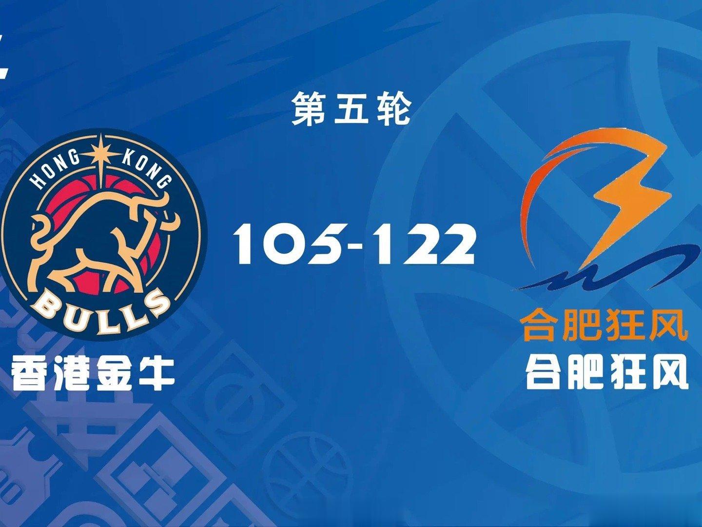 2023赛季NBL第五轮于今晚打响，首战是香港金牛对战合肥狂风，香港金牛105-