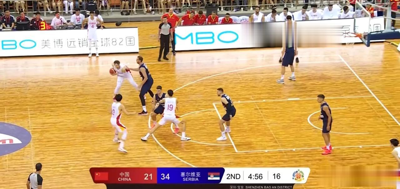 很耐心的看完中国男篮对阵塞尔维亚队的热身赛，在深圳开打。整体看下来和对手确实有较(1)