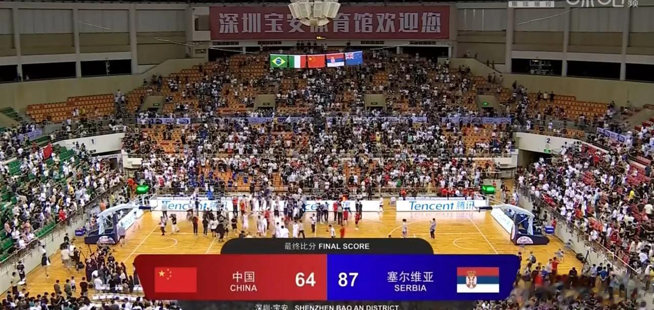 很耐心的看完中国男篮对阵塞尔维亚队的热身赛，在深圳开打。整体看下来和对手确实有较(4)