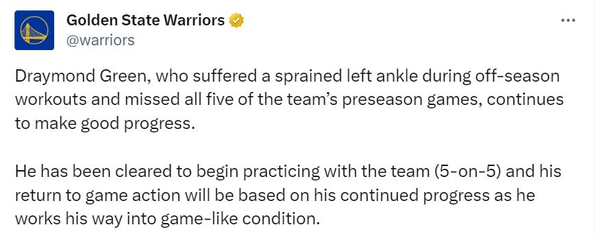 NBA伤病汇总：亚当斯报销伊森伤停2-3周 追梦获准5v5布克比尔轻伤(6)