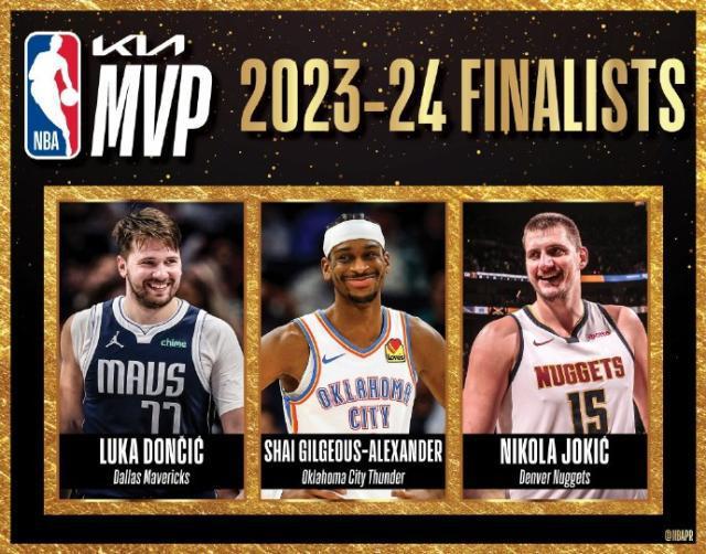 NBA公布赛季奖项最终候选人：约基奇MVP毫无悬念？