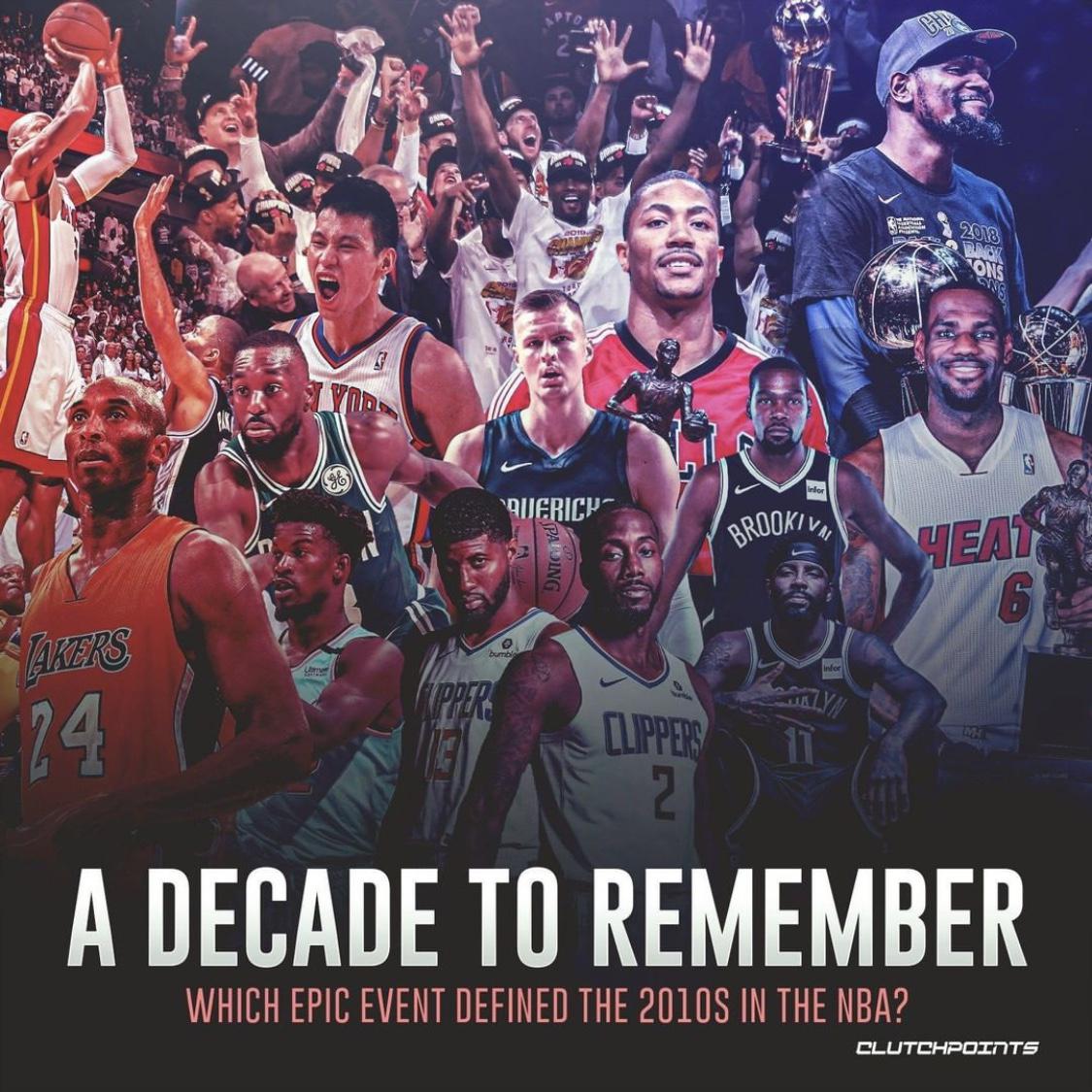 NBA十年难忘时刻，詹姆斯两度上榜，林书豪引发狂潮，科比终谢幕