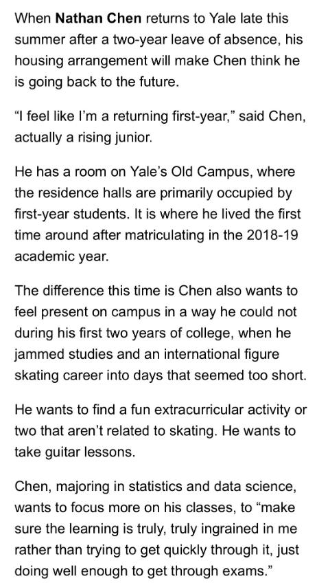 冠军陈巍重返耶鲁大学，未来两年恐远离赛场，至今未和教练说过话(2)