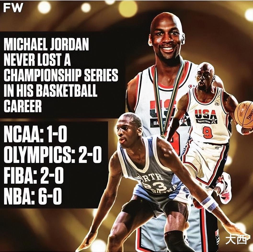 除了6次NBA决赛外，乔丹还打过5次大赛，他的成绩如何？(1)