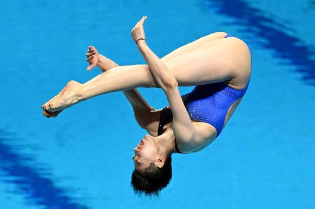 世锦赛-李亚杰女子1米板超300分 夺跳水队第六金(1)
