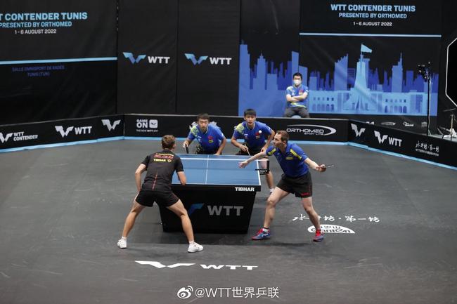 WTT突尼斯站国乒男双淘汰世界冠军 张本兄妹过关(1)