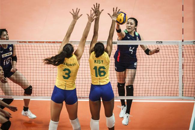 女排世锦赛巴西1-3日本首遭败绩 井上爱里沙27分(1)