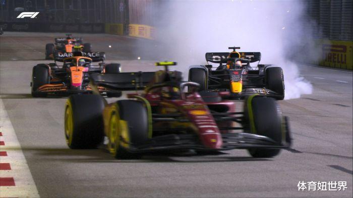 F1新加坡：法拉利终于没整活，佩雷兹顶住压力先冲线，乐扣遗憾丢冠(3)