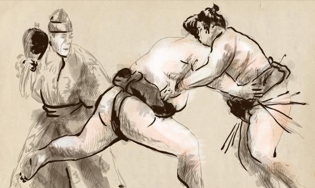 为何相扑选手深受日本女人追捧？300多斤，妻子娇小貌美，不明白(2)