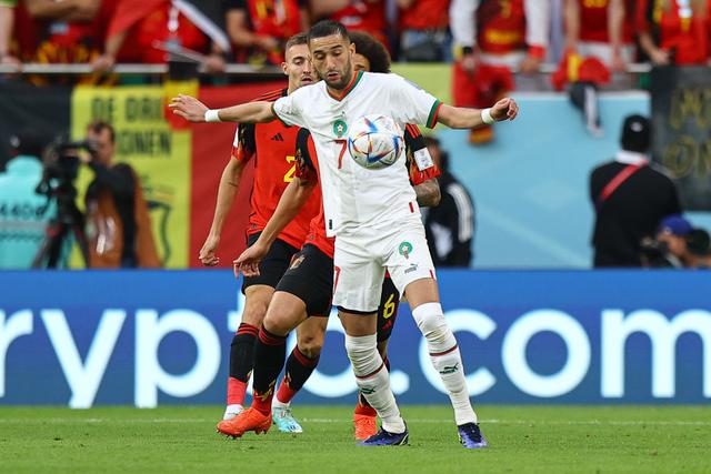 本届世界杯首个任意球破门！比利时爆冷0-2负于摩洛哥(1)