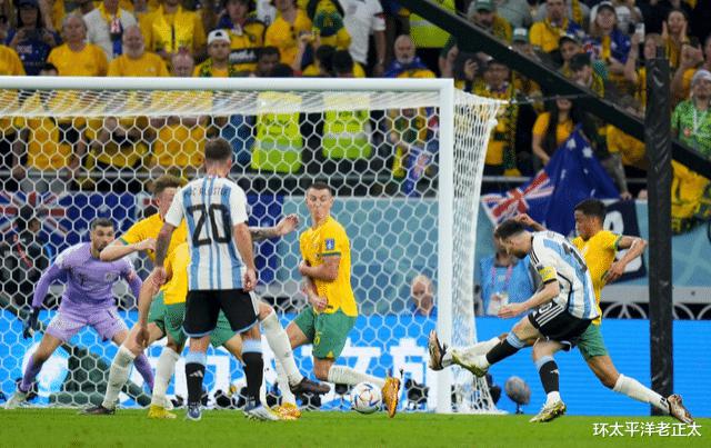 2-1险胜！阿根廷险遭澳洲爆冷，梅西里程碑之战破门，创下4大纪录(3)