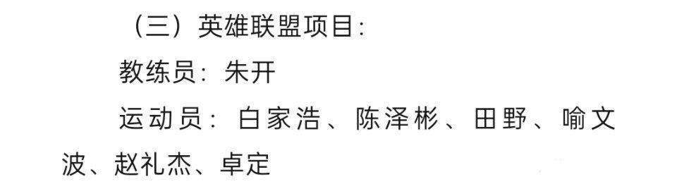 【 】

2022杭州亚运会英雄联盟中国队名单最终由EDG三人（朱开，jieji(1)