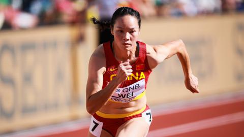 亚洲田径锦标赛：中国队获女子4x100米接力冠军(1)