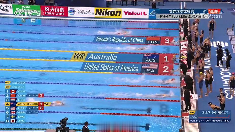 【恭喜！#4x100米自由泳中国姑娘铜牌#[鼓掌]】在今晚举行的2023世界泳联