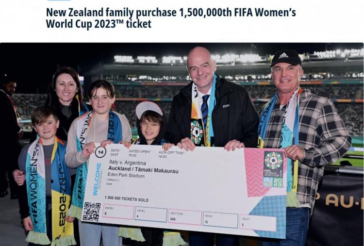 本届女足世界杯已售出150万张门票 开赛仅5天便已完成销售目标(1)