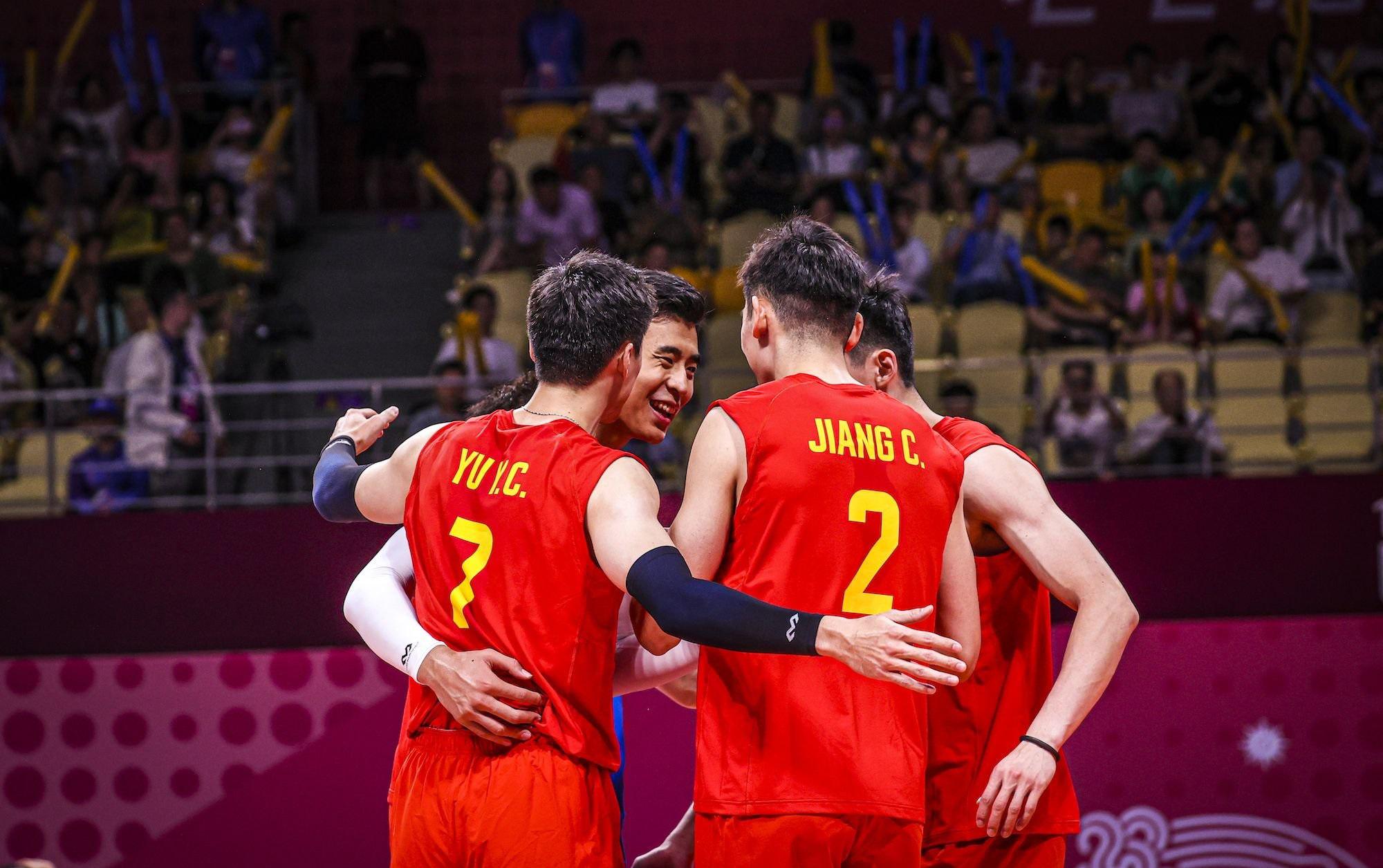亚运男排积分榜！中国男排以A组第一晋级，3-0完胜哈萨克斯坦(4)