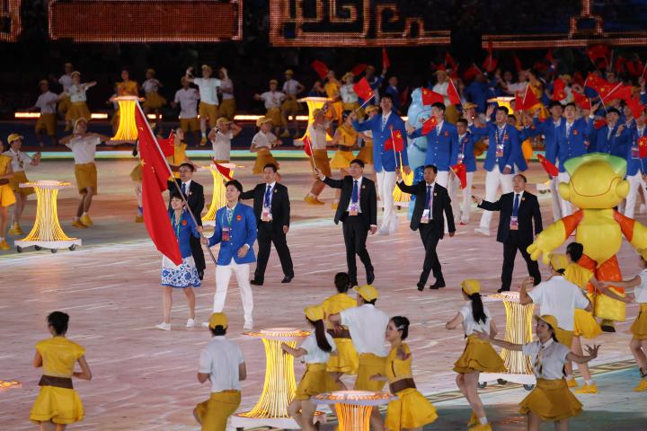 多图：亚运开幕式 中国代表团入场(3)