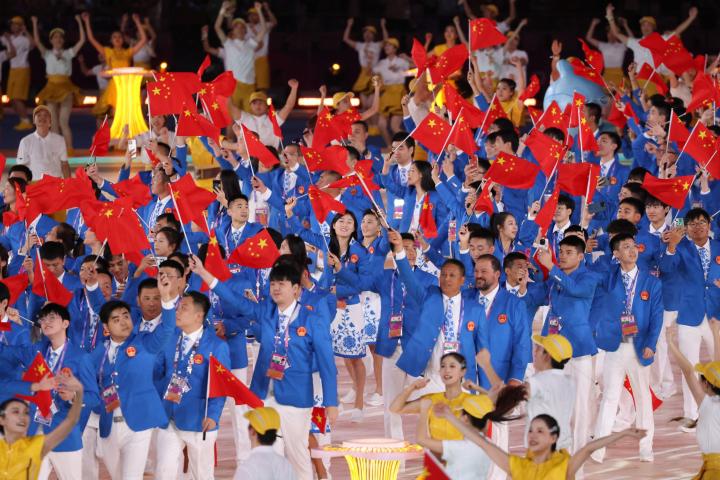 多图：亚运开幕式 中国代表团入场(6)