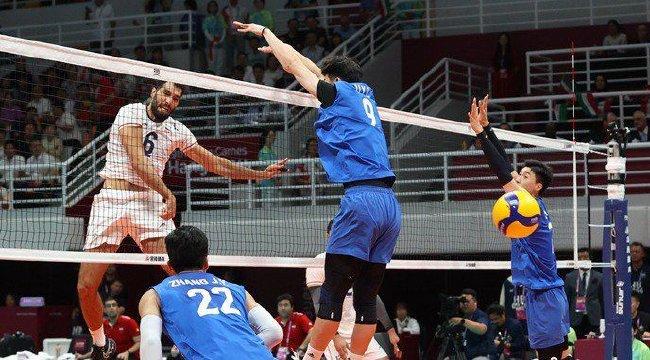 亚运男排决赛中国1-3憾负伊朗 时隔17年再摘银(1)