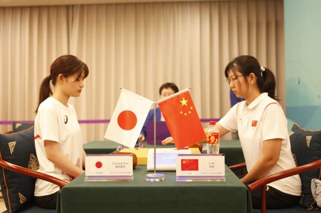 亚运会围棋团体赛两轮战罢，中韩男女四队保持全胜(8)