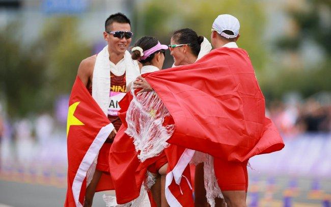 中国队混合35公里竞走夺金牌 巴尔沙姆亚运第三冠