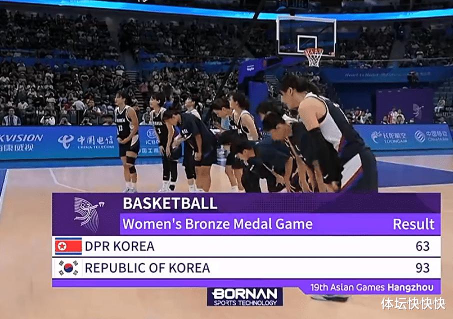 93-63！韩国女篮大胜朝鲜夺铜，赛后相互致意走流程相当敷衍(5)