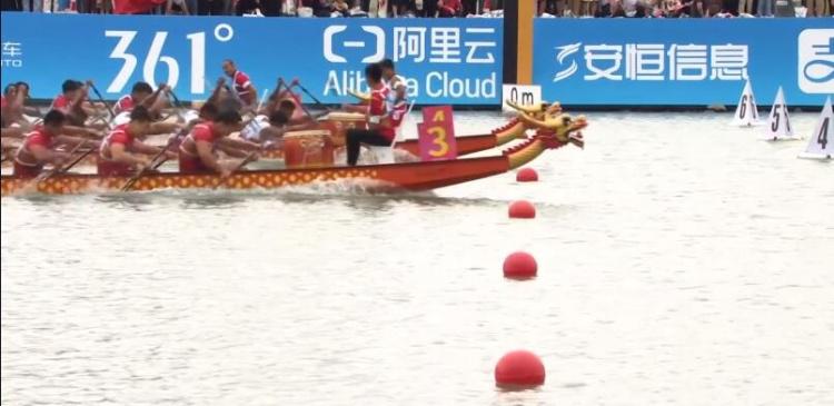 亚运中国龙舟队再揽2金 0.013秒的微弱优势是如何评判出来的(1)