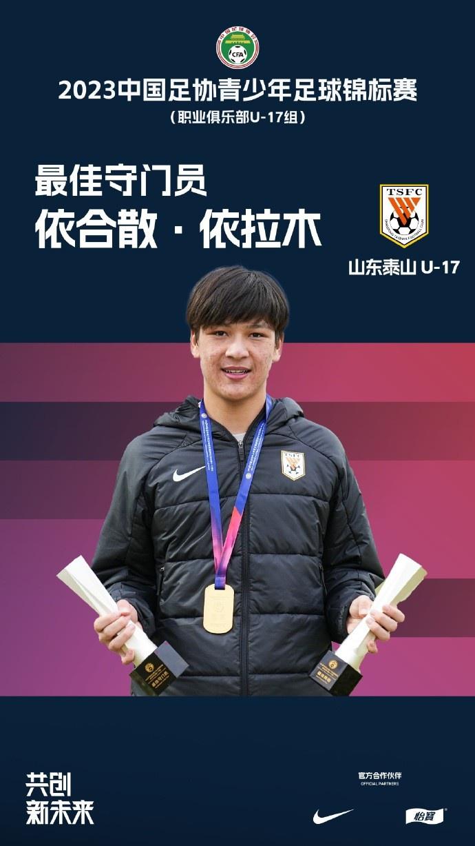 中青赛U17组各奖项：周海滨当选最佳教练，王子衡当选MVP(3)