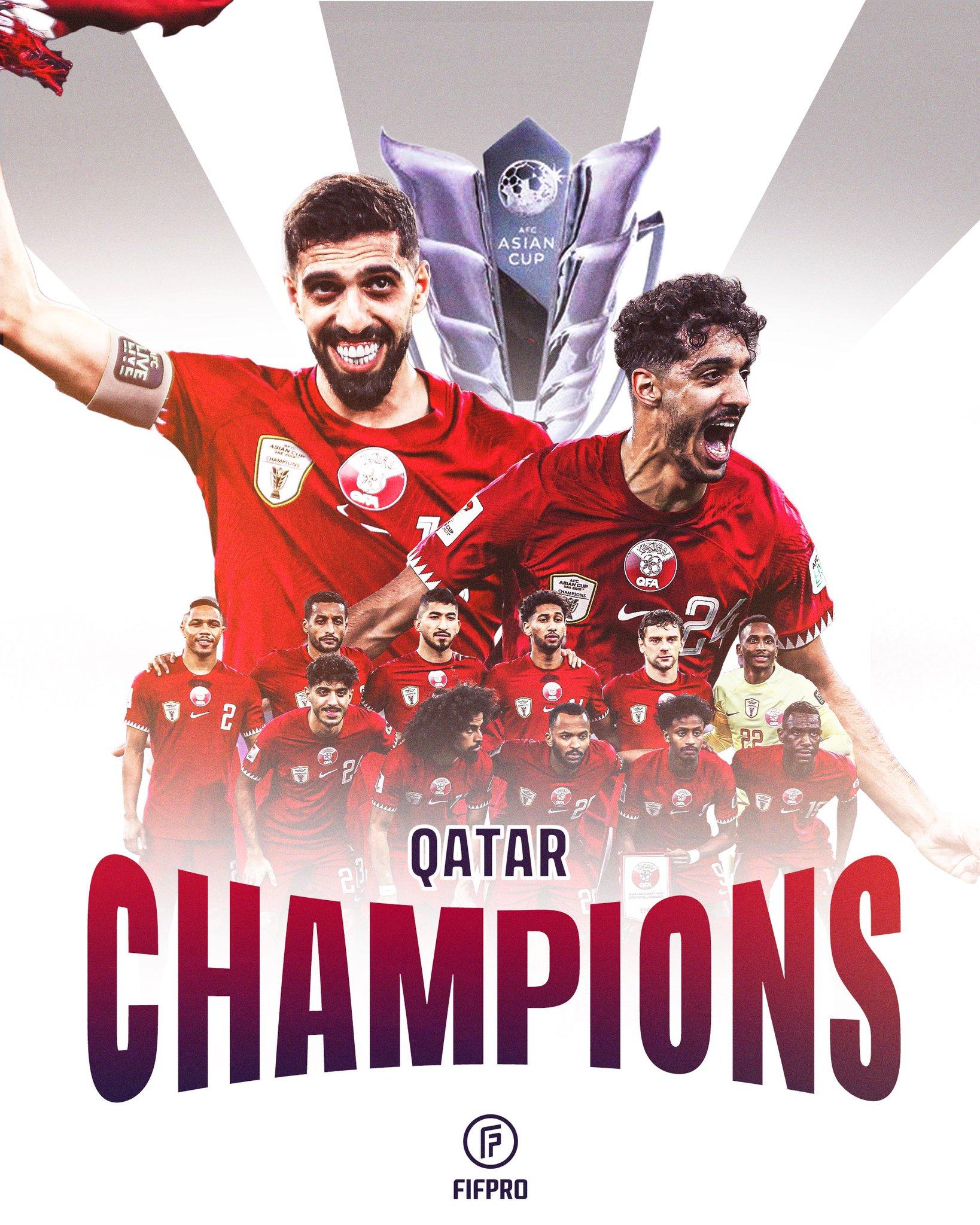 连续两届亚洲杯夺冠！卡塔尔真实实力是亚洲第几？(1)
