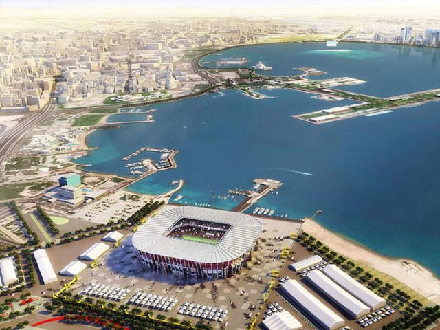 2022世界杯最环保球场发布效果图:出门就是波斯湾(4)